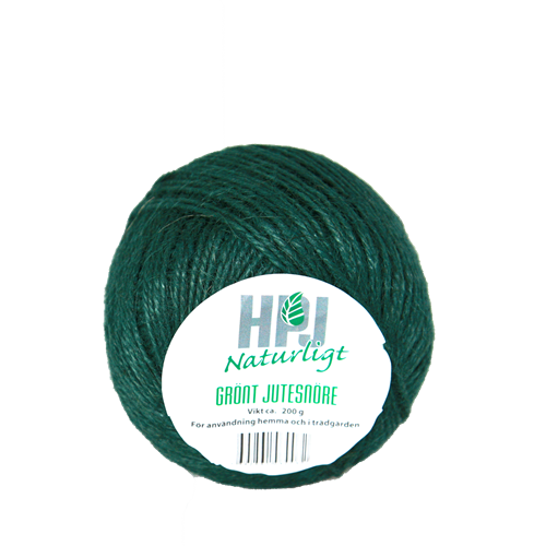 Jutesnöre, grönt, 200 g