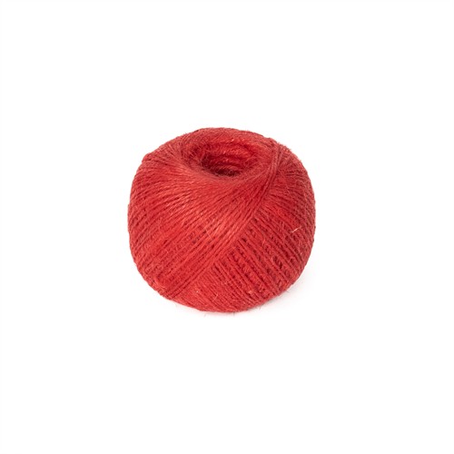 Jutesnöre, rött, 200 g