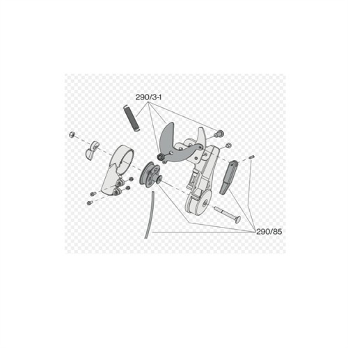 Felco 290/85 Kit; roterande skärhuvud, rep, stift, bladfäste